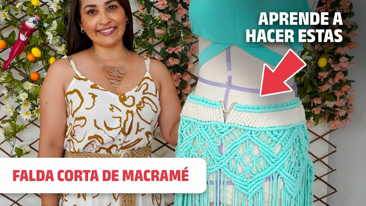 falda de macrame