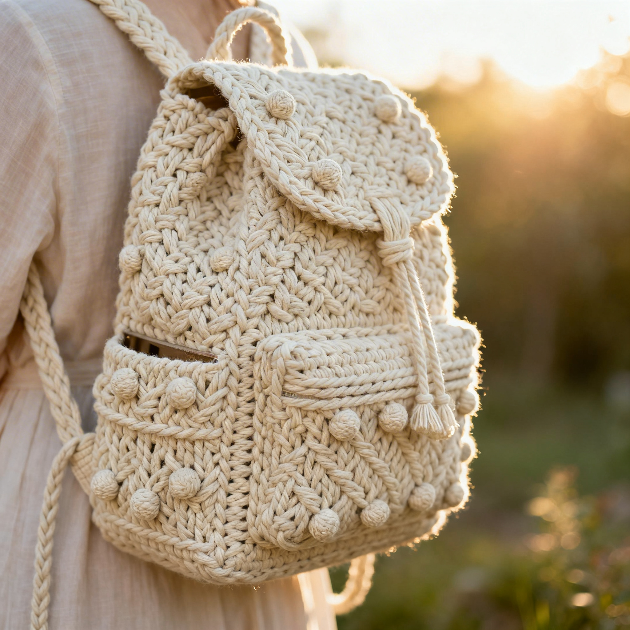 Macrame hidden compartments