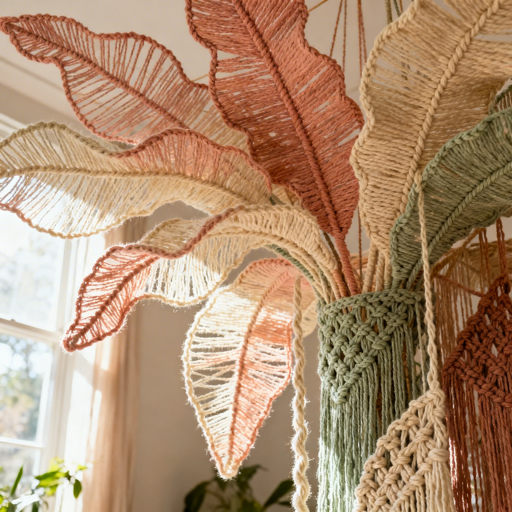 Nature inspired macrame art