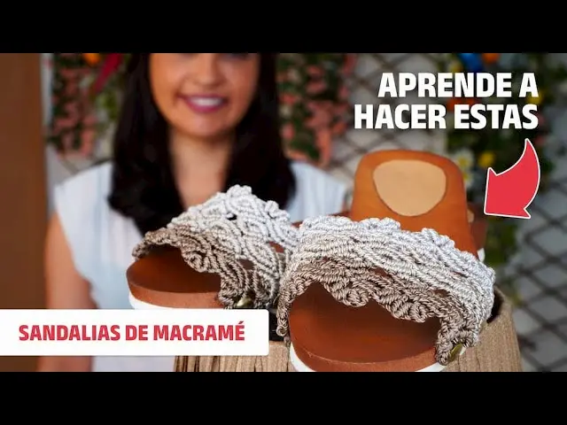 sandalia de macrame