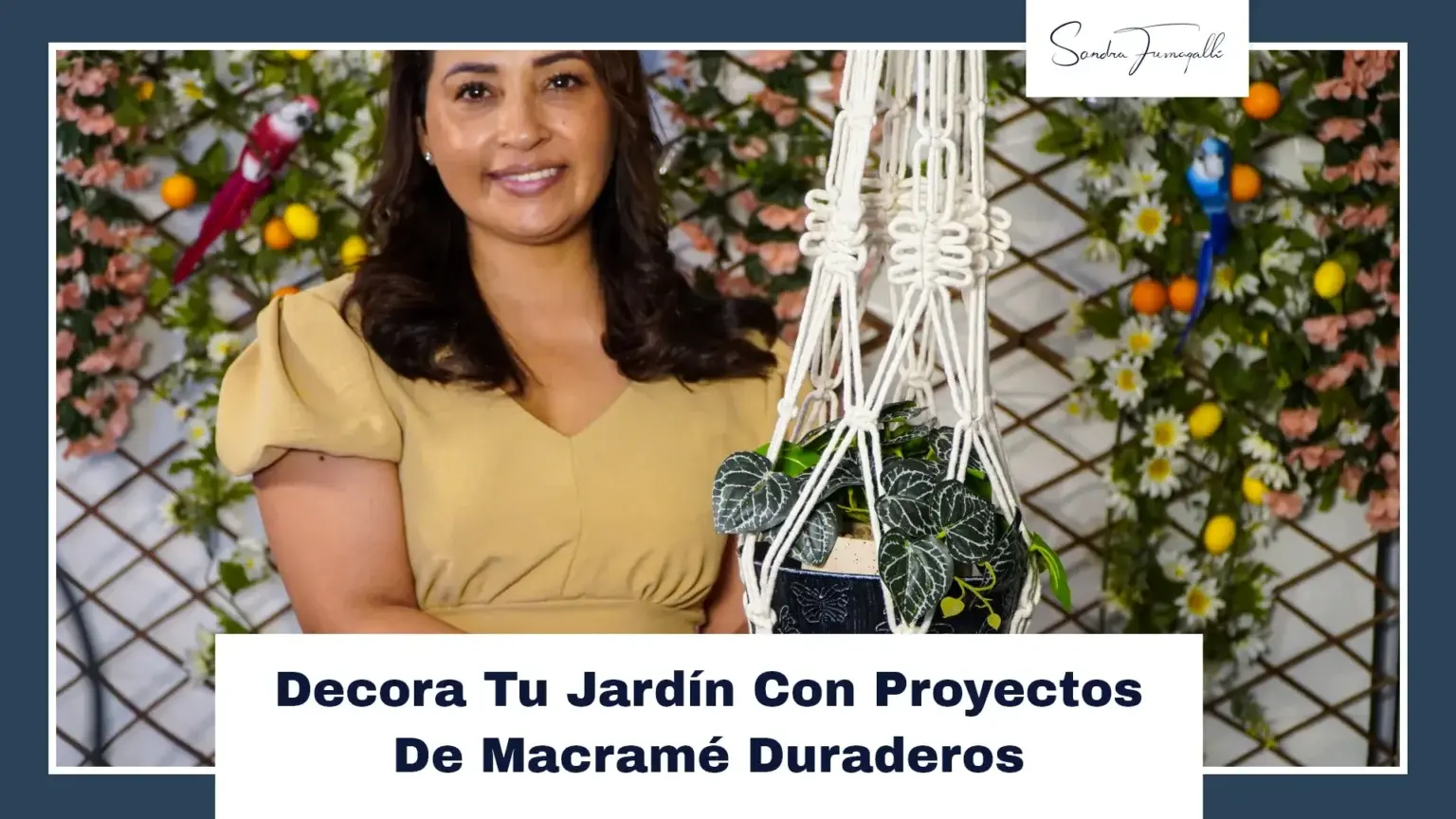 transforma tu jardin con arte macrame